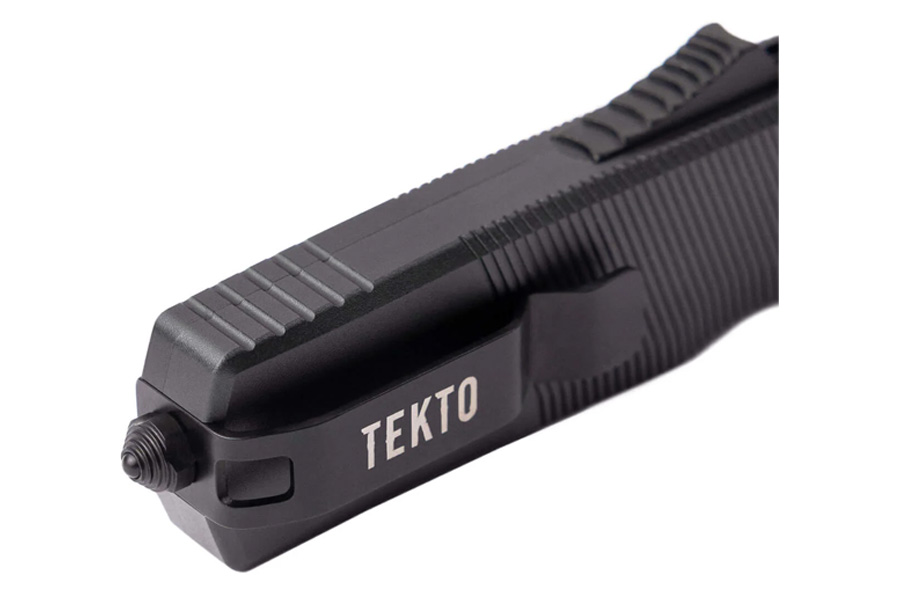TEKTO KNIVES A5 Spry Mini Automatic Knife Black with Tanto Blade